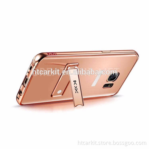 Hot Selling KXX Unique Phone Case For Samsung Galaxy S7 Mirror Case With Holder Stand
